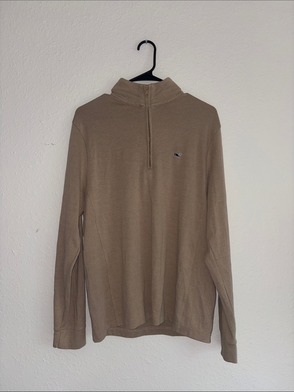 Vineyard Vines Men's Tan Half-Zip Pullover